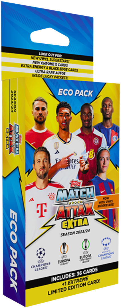 Topps Match Attax Extra 2025 - Mega Tin #2 - The Invinciballers! 48 Karten, darunter 4 Exklusive Invinciballers LE-Karten. Halte Ausschau nach Reliktkarten in Glücksdosen